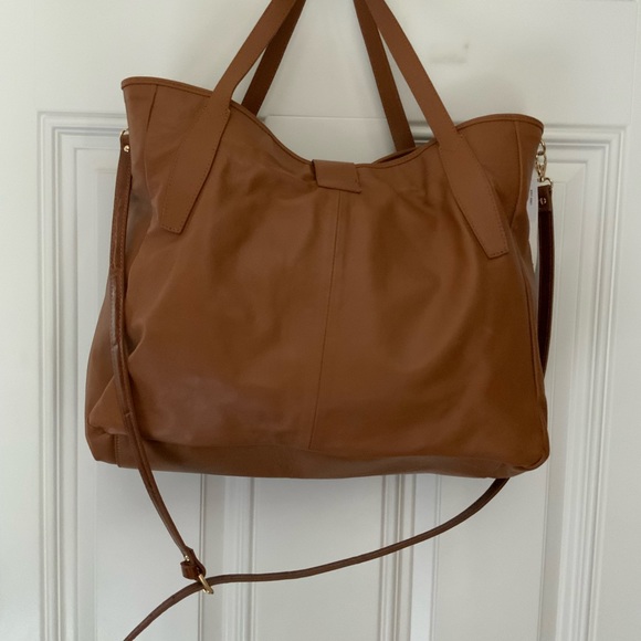 Giorgia Milani Made In Italy Italian Soft Lightweight Leather tote bag, Brown. - Picture 2 of 9